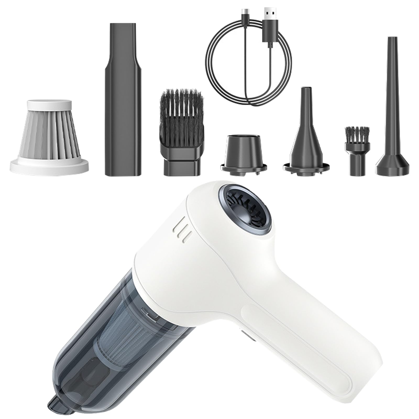 Aspirateur de voiture haute efficacité avec embouts spéciaux pour nettoyage en profondeur