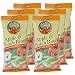 All Nuts 6 PK Apple Peach Rings Sweets Candy Gummy Halal Certified 7.75oz Bags / 2.90 Pounds