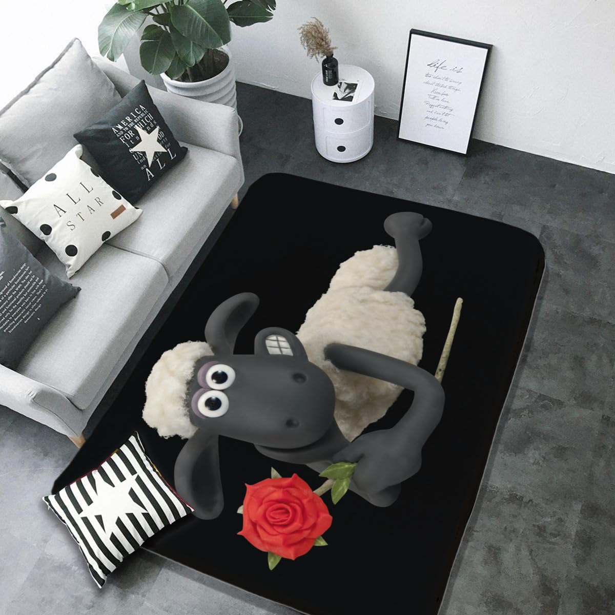 ひつじのポットマット  ブラック ひつじのポットマット ブラック ひつじのポットマット ブラック ひつじ