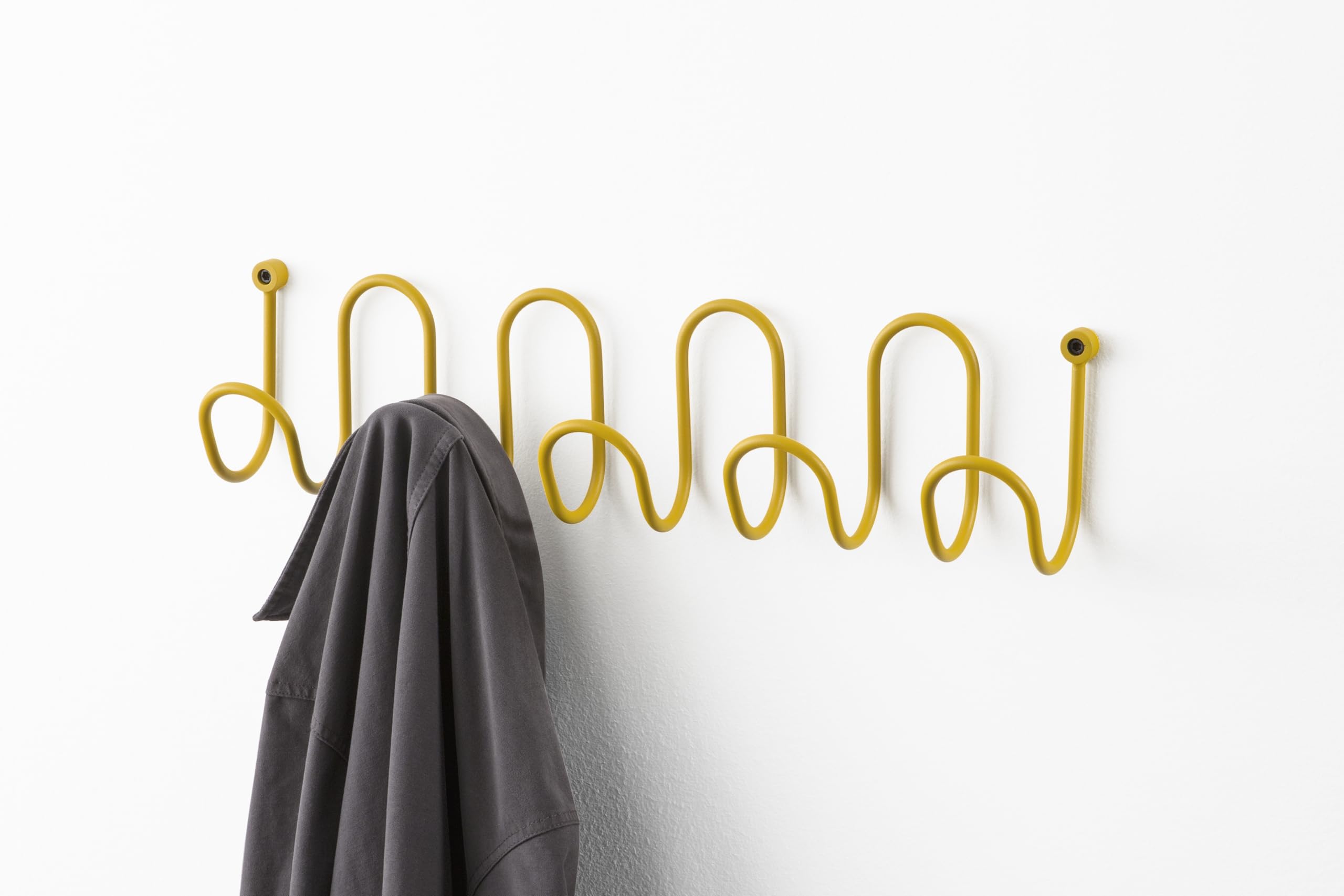 D-Segno Molly Appendiabiti da Parete Design Italiano - in Metallo Colorato, Moderno e Versatile per Ingresso, Soggiorno, Bagno e Ufficio, Ganci Appendiabiti, Attaccapanni da Muro, Made in Italy