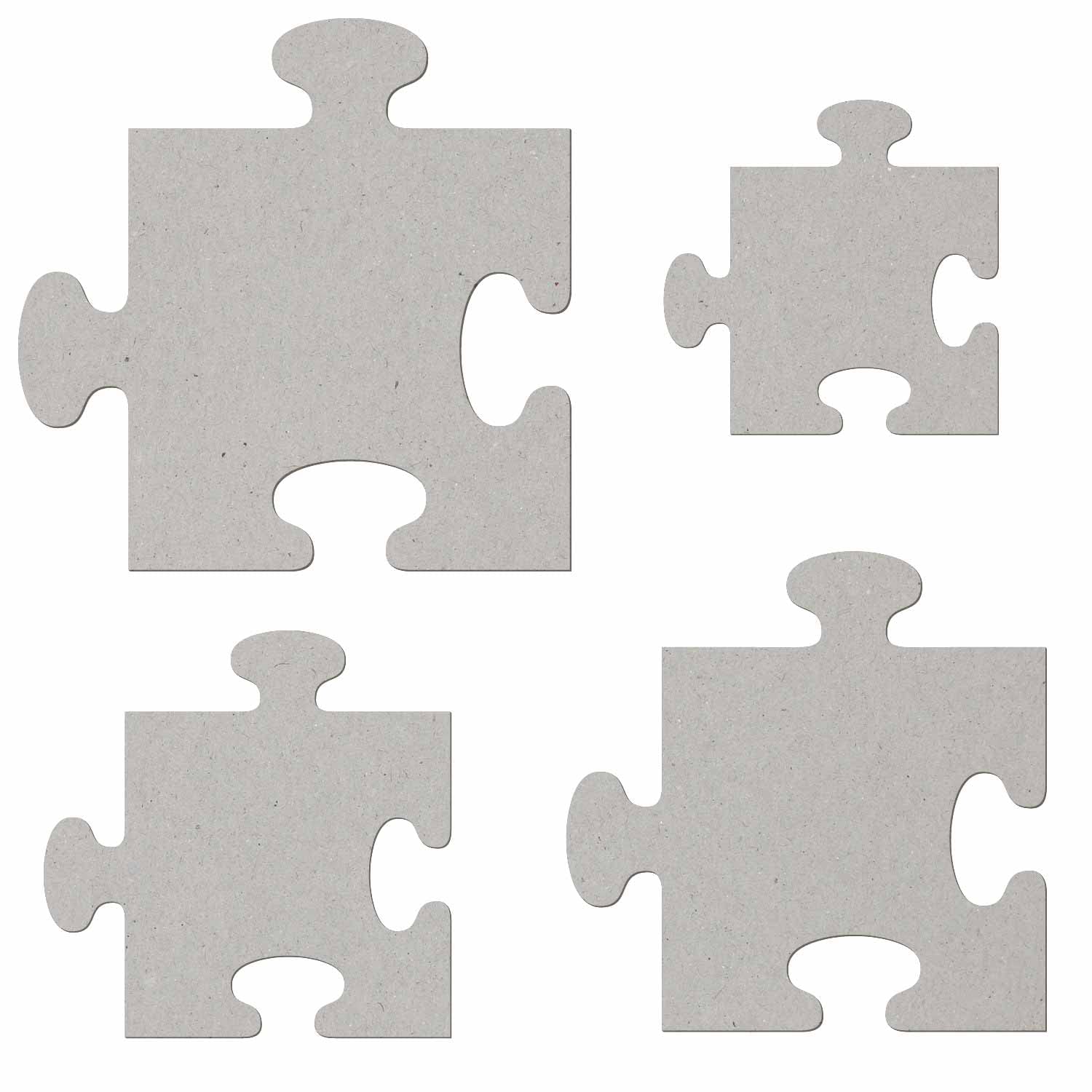 Pieza de puzzle de cartón, 3-50 cm, decoración para manualidades, tamaño: 34 cm, paquete con 50 unidades