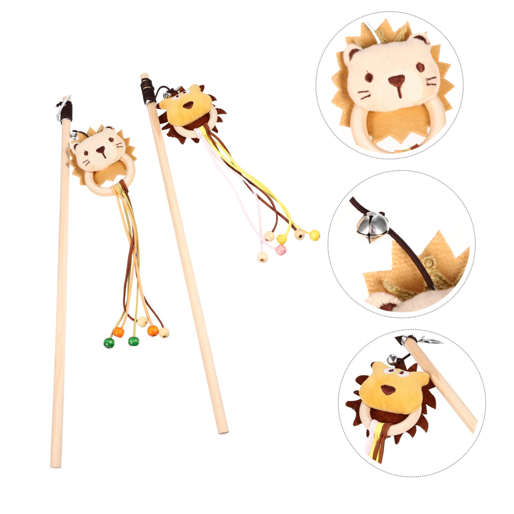 Happyyami 10 Pièces Balle Jouet pour Chat Interactive Cat Toy Chat Accessoire Poussin Jouet Chats taquiner Les Jouets Chat Jouet bâtons de taquineries de Chat Jouet pour Chat d'intérieur