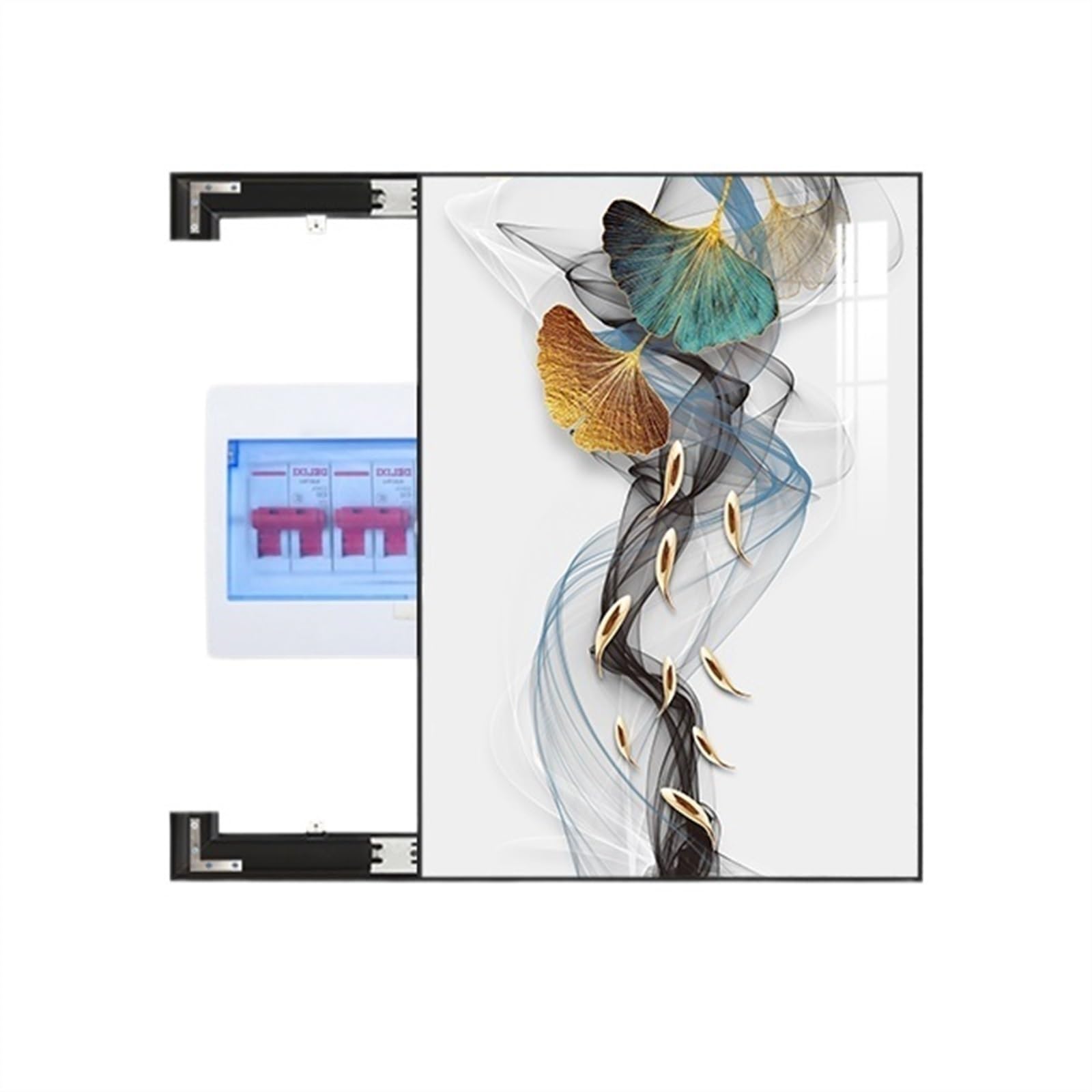 Copri Contatore Elettrico Interno Creative A Parete Copri Quadro Elettrico Interruttori Moderne E Semplici Per Copri Quadro Elettrico Decorativo Decorativi(XXL,Black box right push-15)