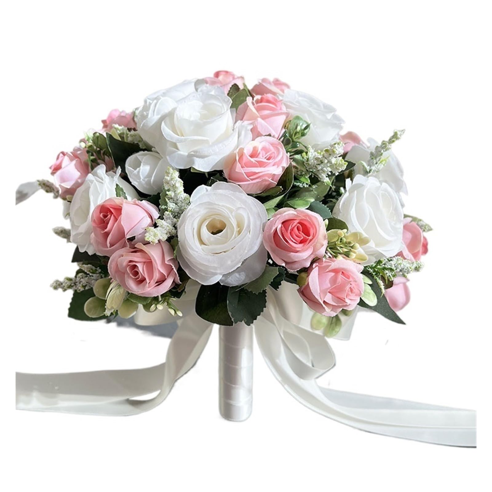 SHENJMAI Artificial Flower Bouquet Wedding Flower Bouquet Bridal Accessories Marriage Silk Flowers Artificial Roses for Bride Bridesmaid(Type 11)
