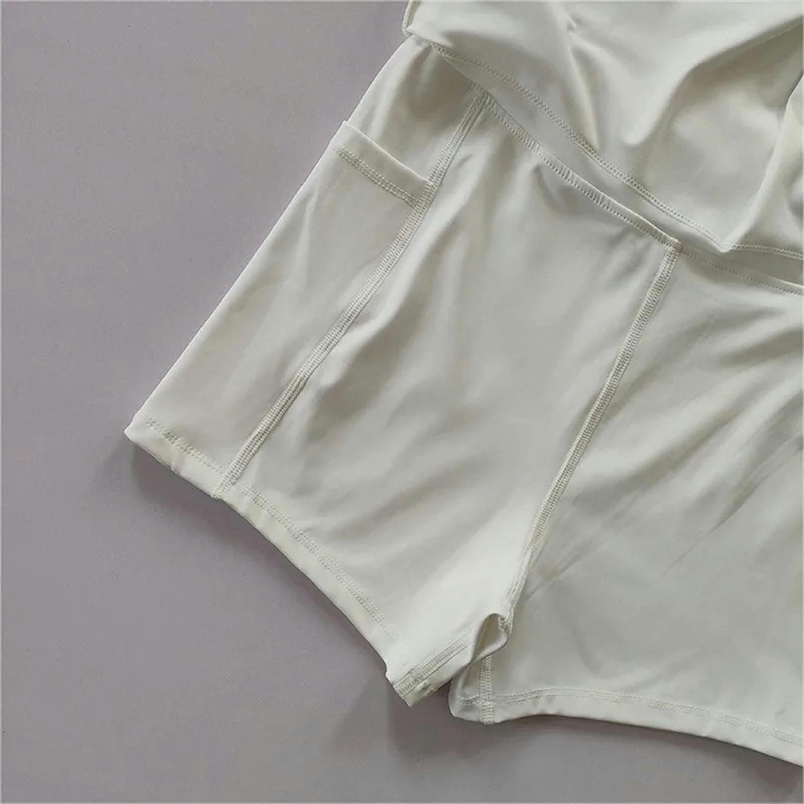 Jupe de Tennis Femmes Deux en Un Running Sport Jupe Shorts Taille Haute Volleyball Golf Jupe Tennis Sport Jupe