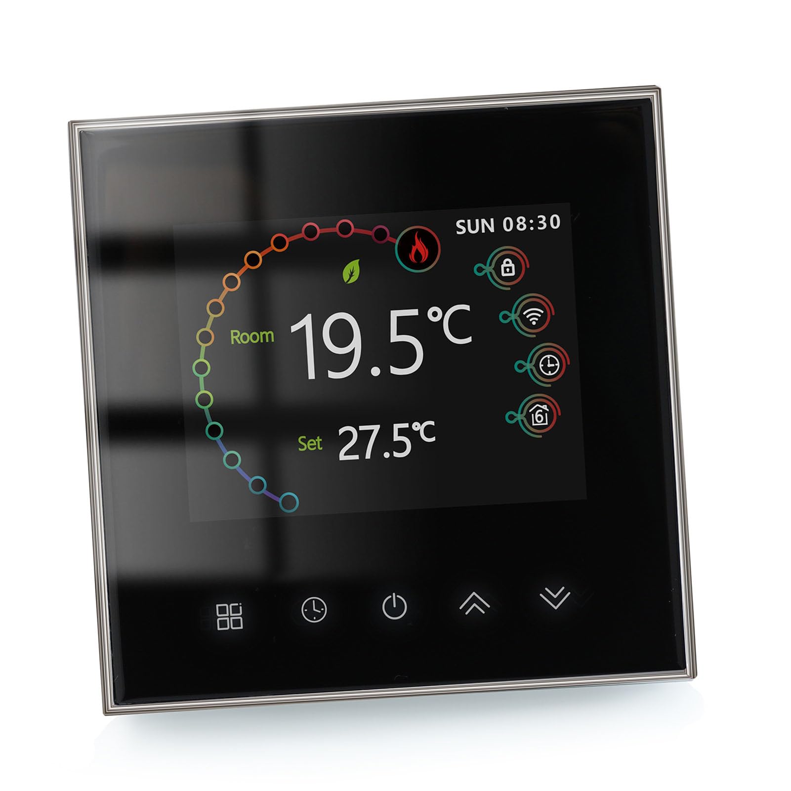 BAFOVY WiFi Smart Thermostat, Drahtloser Programmierbarer Thermostat, Sprachsteuerungsthermostat für Zuhause, Fernbedienungssteuerung Kompatibel mit SmartLife App, Family Sharing, Home Automation