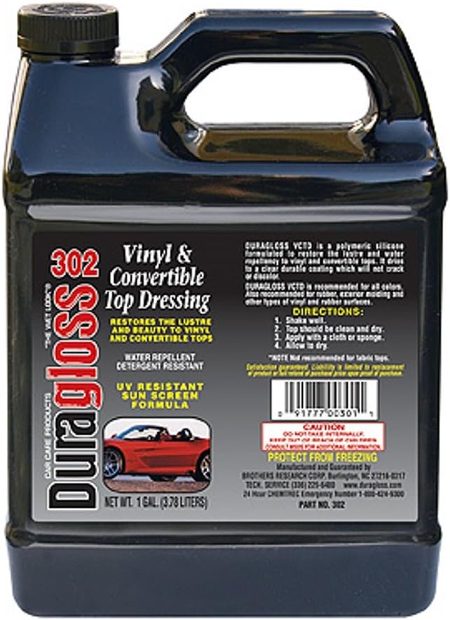 Duragloss 302 Vinyl Convertible and Tonneau Dressing, 1
