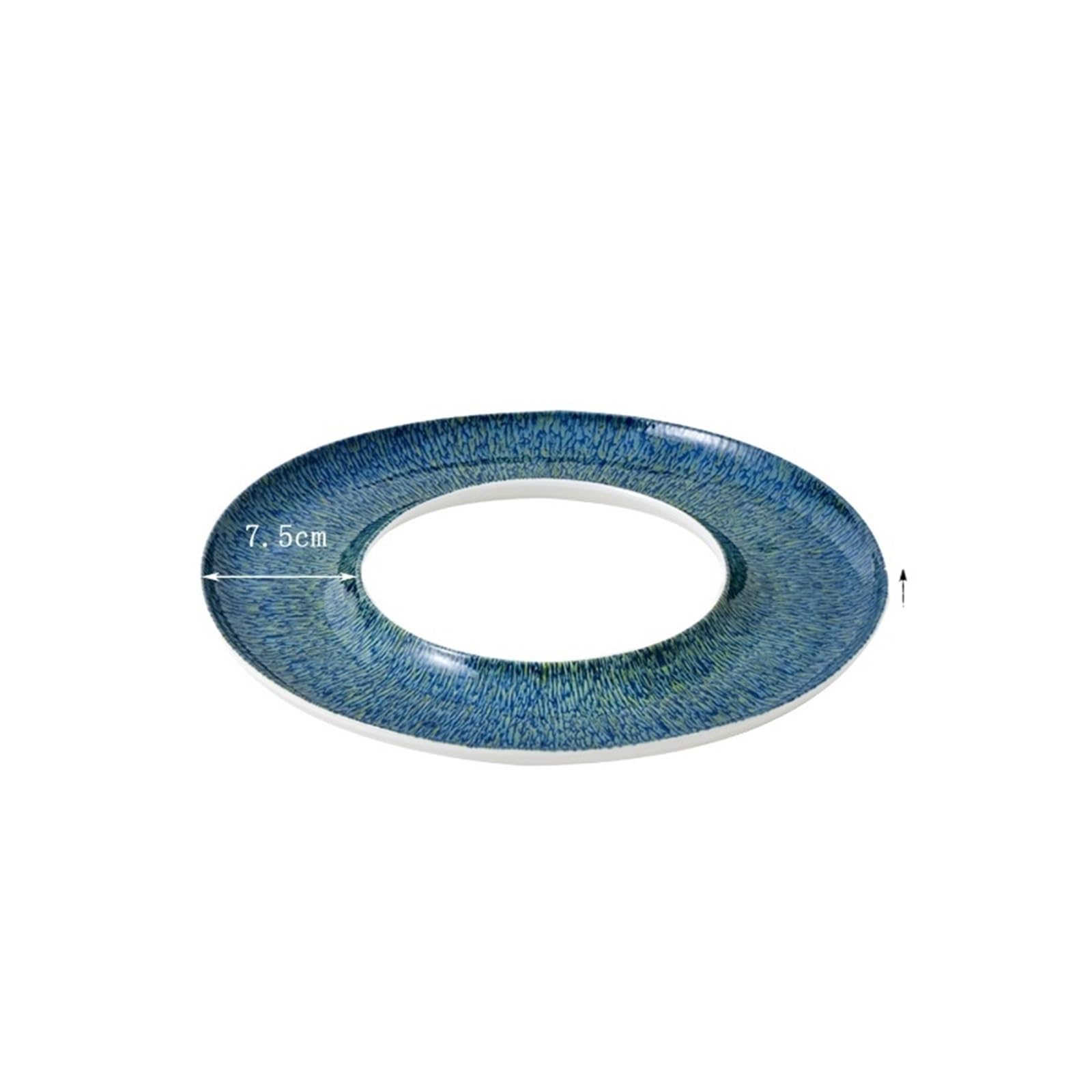 Plato circular for servir, plato for aperitivos y postres de Sushi Sashimi for vajilla de restaurante y hogar(E 12inch)