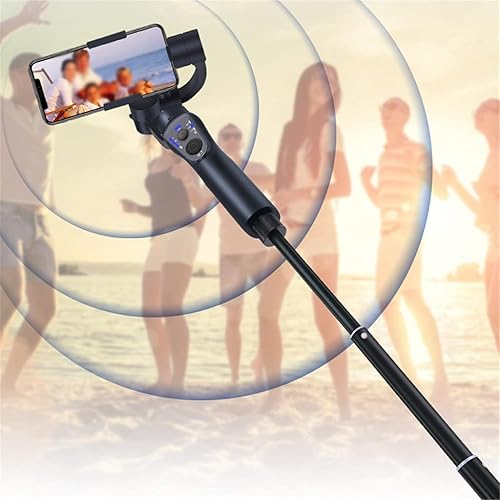 Miniatura 7 de ygqzm Estabilizador de cardán de teléfono portátil de 3 ejes Ptz Trípode antivibración para teléfono inteligente Vlog universal