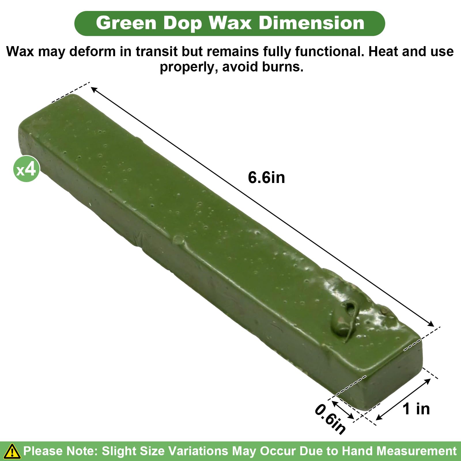 Green DOP Cire pour lapidaire Cabachon Couper et Polir