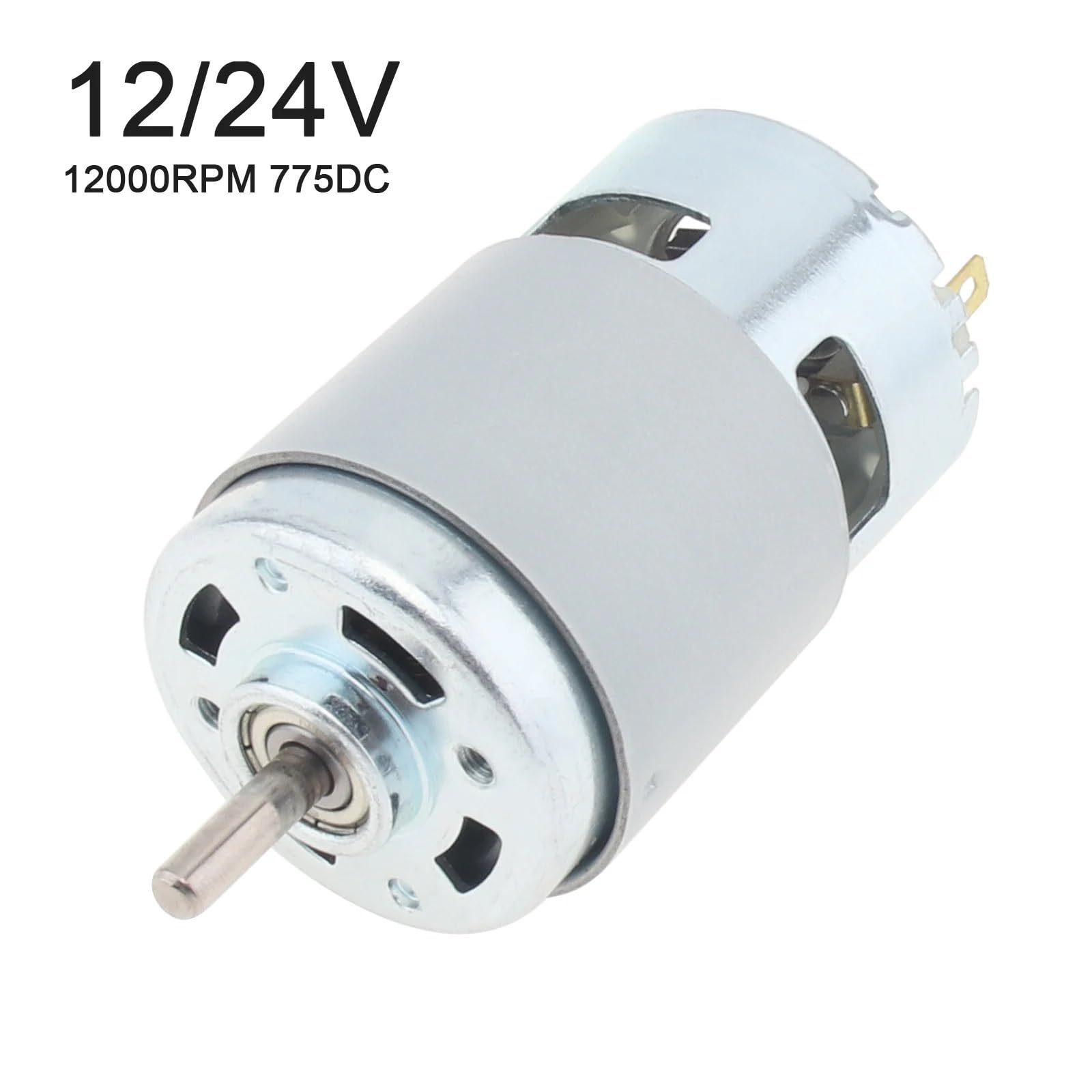 775 Silnik prądu stałego 12 V/24 V mikro silniki elektryczne DIY narzędzie do polerowania akcesoria z M10 uchwyt korbowy kołnierz nakrętki do wiercenia
