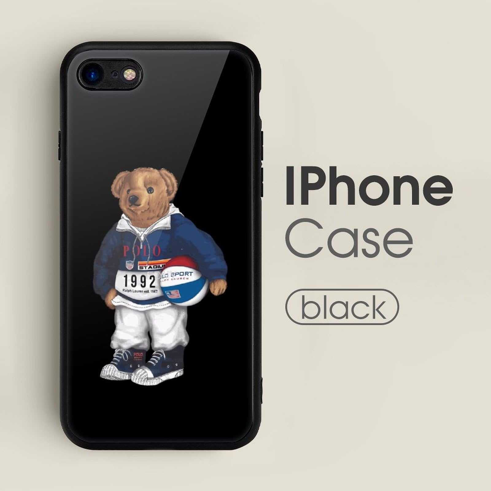 Amazon.co.jp: くま ポロベアー Bear Polo Bear iPhone SE3/SE2ケース