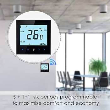 Alexa Google Voice Control Programmable Electric Floor Heating Smart Room WiFi Wireless Thermostat - Smart Thermostat, Floor Heating Thermostat