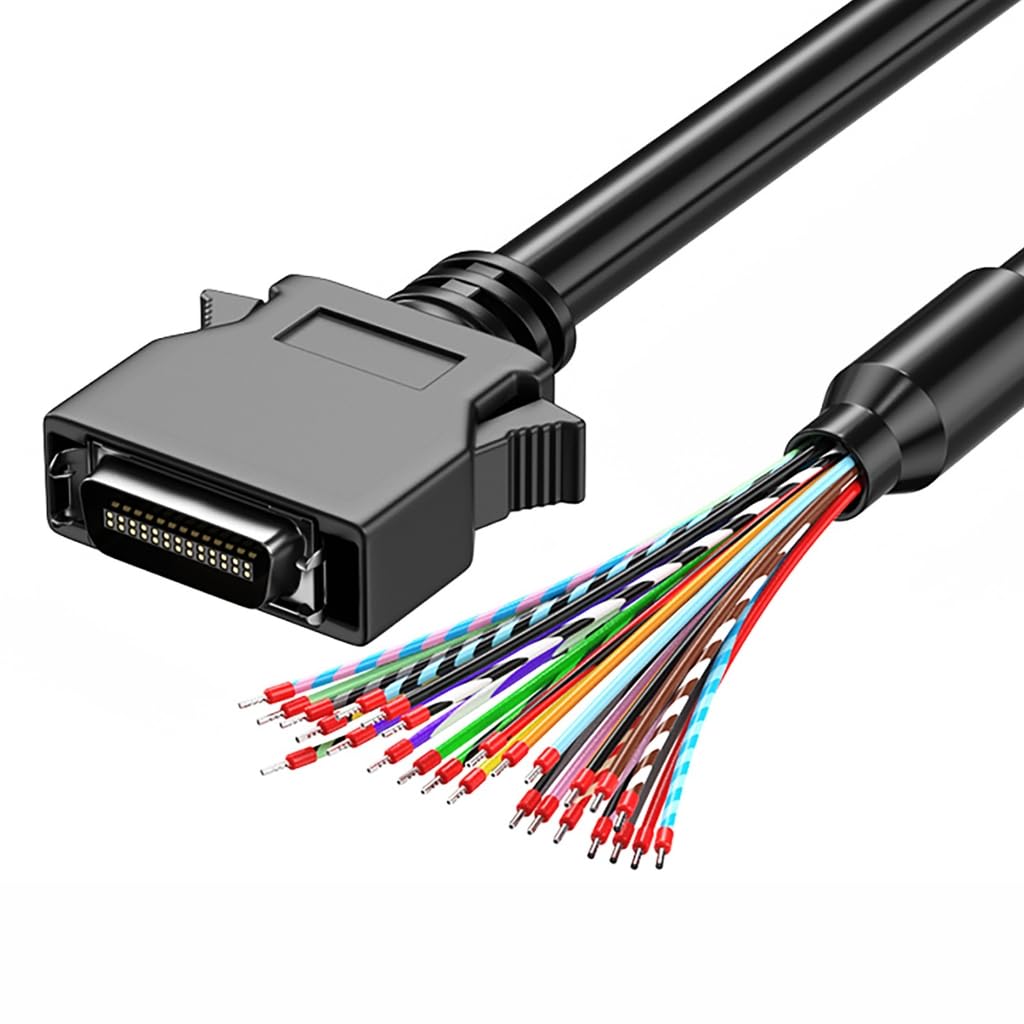 GMBYLBY SCSI Data Cable Single Head with Terminals CN50P CN36P CN26P CN20P CN14P Connectors for Tape Libraries and Disk Arrays