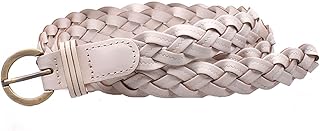 Cintura in pelle fatta a mano per jeans, pantaloni, pantaloncini, pantaloni cargo, gonna. 106 x 2 cm c Taglia unica