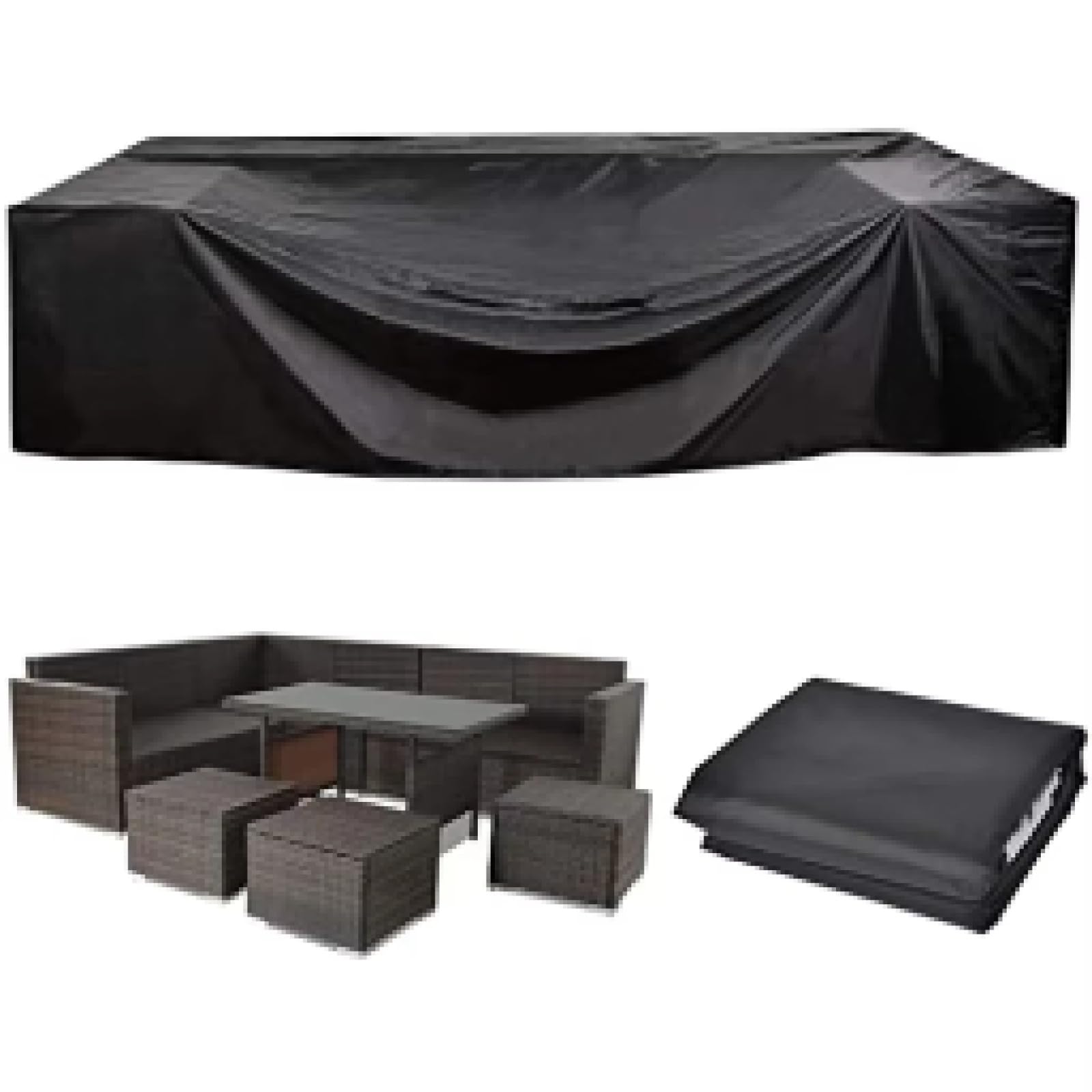 AJALGZ Funda Mesa Jardin Impermeable 210x80x90cm/LxWxH Funda