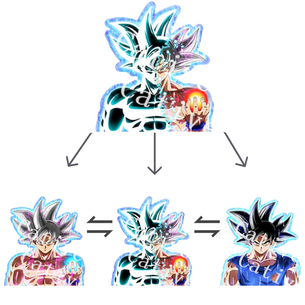 3D Anime Car Decals - Waterproof Motion Stickers for Automotive, Laptop, Skateboard & Wall Decor - Cool Kids Anime Gifts