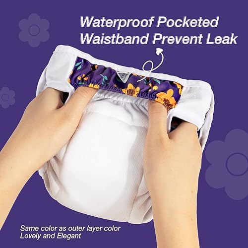 Miniatura 3 de Pet Soft Pañales lavables para mujer (paquete de 3)  Pañales para perros femeninos, cómodos pañales reutilizables para perritos en período de calor