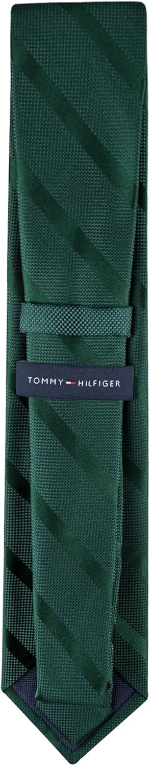 Tommy Hilfiger Men's Classic Textured Tonal Stripe Tie
