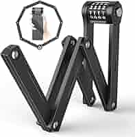 MIVELO Fahrradschloss Faltschloss Hohe Sicherheit 120Cm Lang I