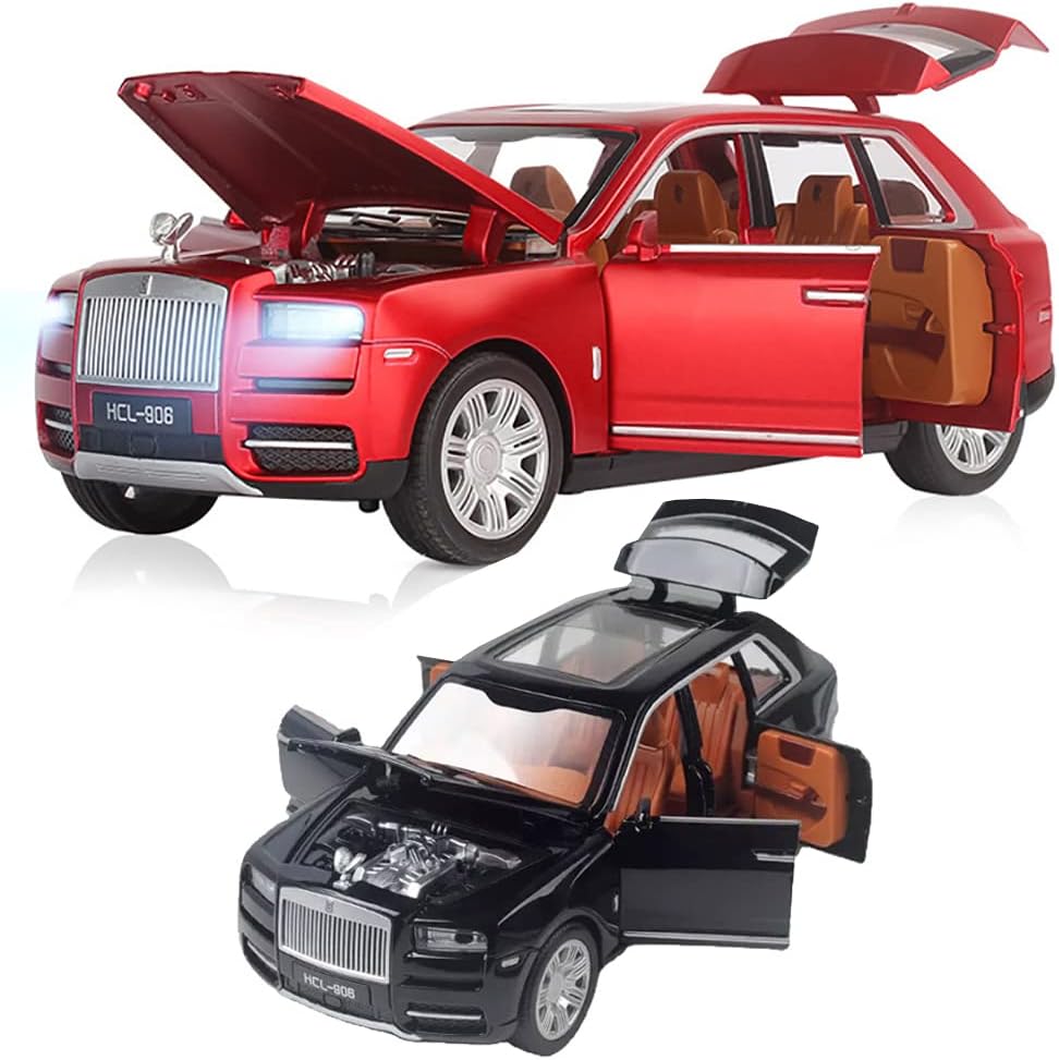 Magicwand Kid 1:22 Scale Die-Cast Metal 2022 Cullinan [Large] With 6 Openable Doors,Pull Back Action, Working Headlights & Tail Lights [Colors As Per Stock] [Pack Of 1]