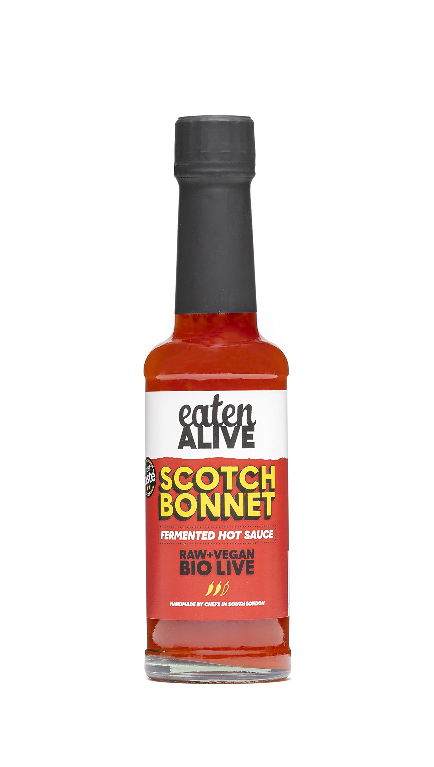 Scotch Bonnet Fermented Hot Sauce (150ml) Vegan & Made In The UK - Award Winning