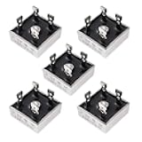 Bridgold 5pcs KBPC2510 2510 Bridge Rectifier Diode 25A 1000V Single Phase, Full Wave Electronic Silicon Diodes，4-Pin