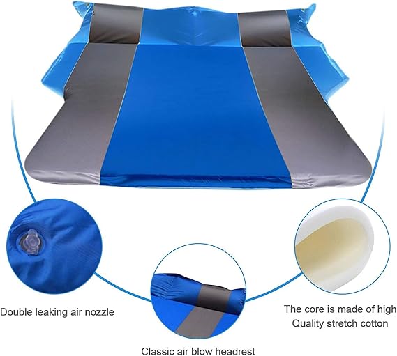 GJXJY Car Automatic Air Mattress Inflatable Bed for Car Trunk Air Mattress with 2 Pillows, Waterproof, Leak Proof, Universal Car SUV Truck