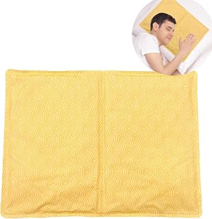 Reusable Gel Ice Pack for Sleeping, Injuries, Chill Pillow Cooling Pad, Relieve Headaches, Migraines, Fevers, Hot Flashes, Night Sweats, Perfect for Children, A