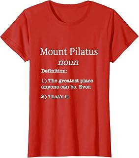 Mount Pilatus Souvenir/Skiers/Funny Fake Definition! T-Shirt
