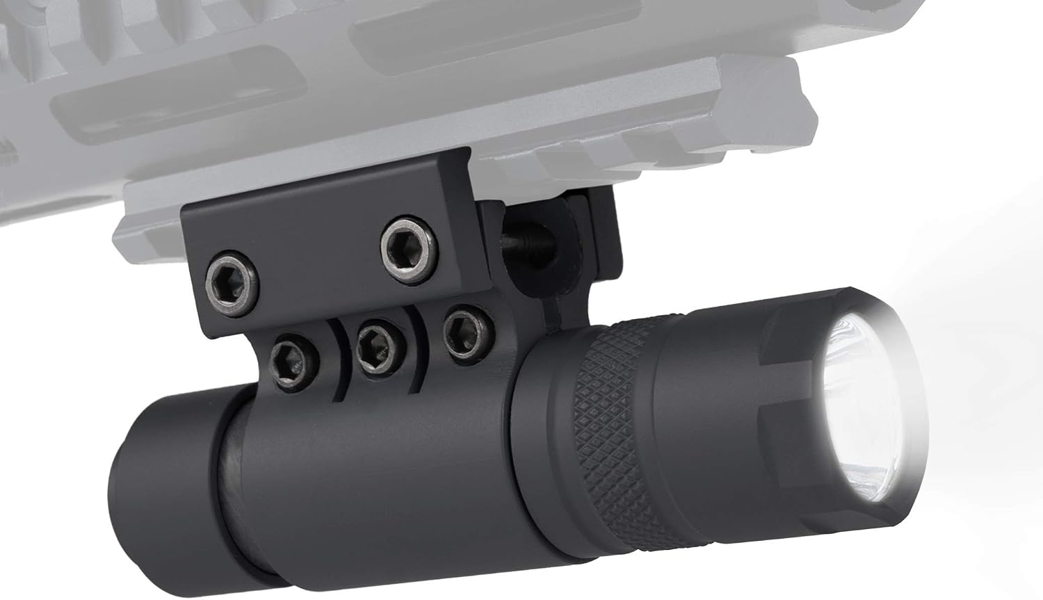 Monstrum 90 Lumens LED Flashlight with Rail Mount and Detachable Remote Pressure Switch