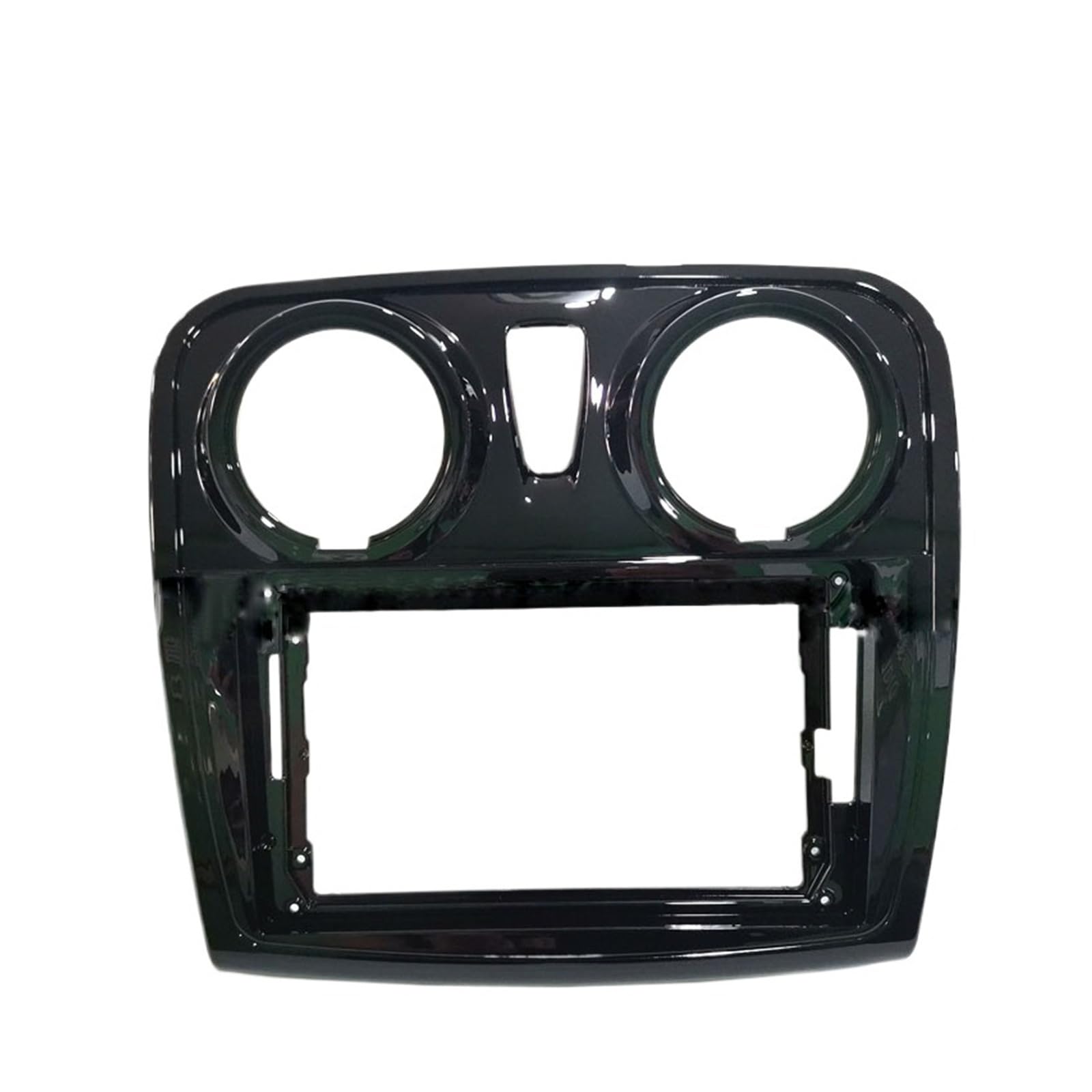 Fit 2Din 9Inch Car Radio Dashboard Stereo Frame Mounting Kit Fit For Renault Fit For Dacia, Symbol Sandero 2012-2018 Auto Parts(Glossy black)