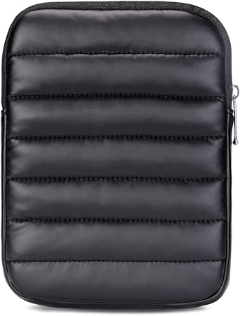 6-7 Inch Puffy Sleeve Case for Kindle, Padded Pouch Bag, Black