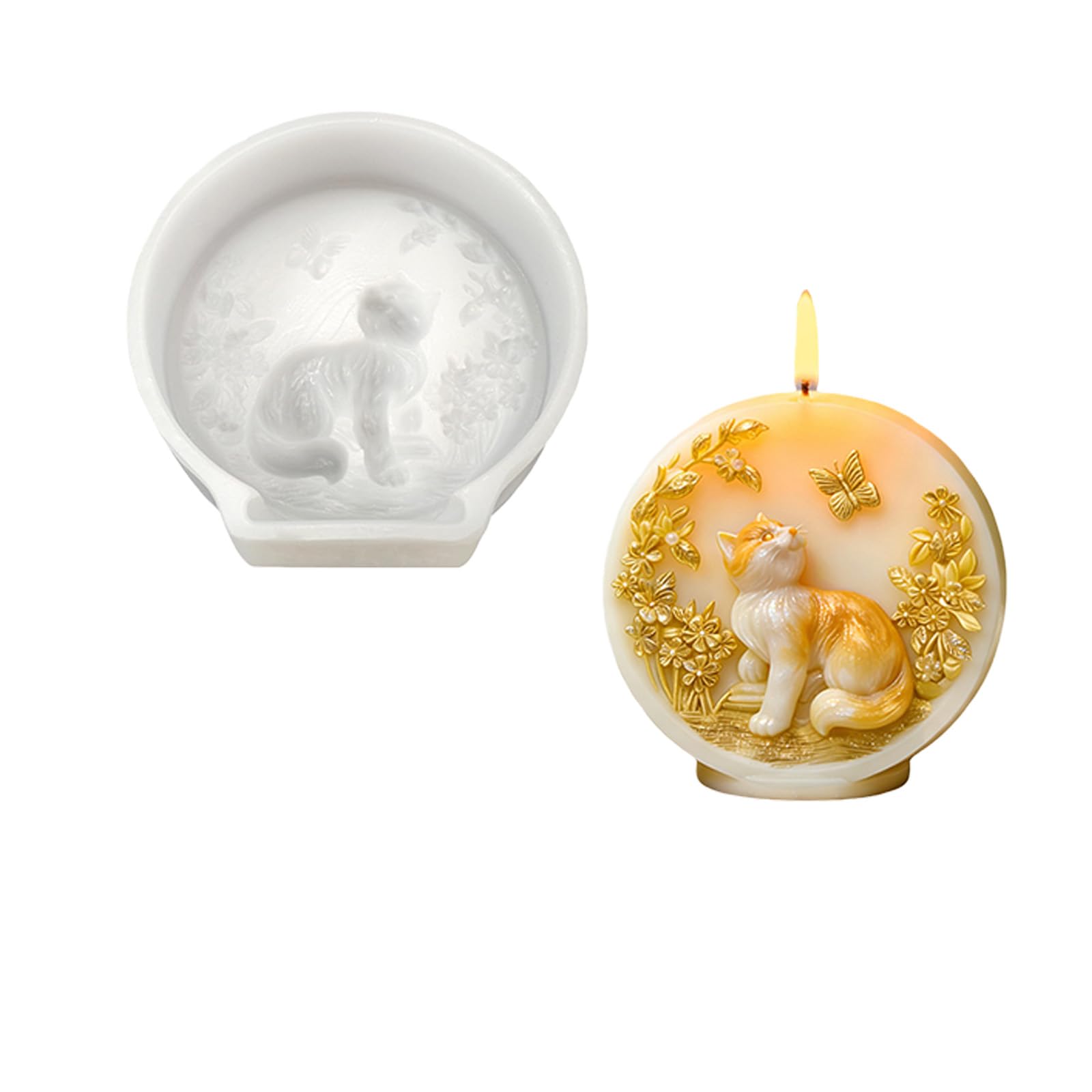 Nucelit Dog Embossed Silicone Molds Food Grade Silicone for Making Soap Candy Chocolate and Epoxy Resin Mold