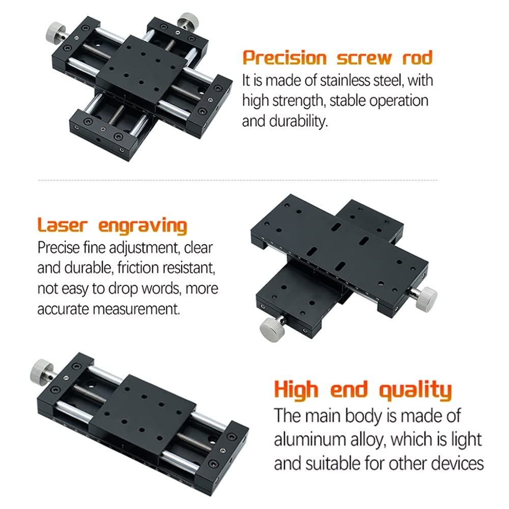 Amazon.co.jp: スライドテーブル、40mm 60mm XY軸 手動モーション