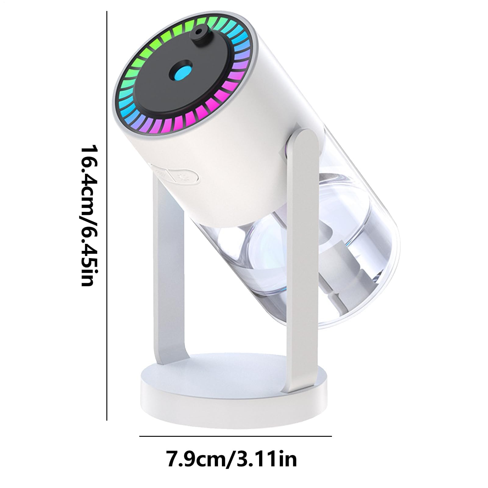 Umidificatore a nebbia fredda con diffusore di olio e luce d'atmosfera, elegante proiettore per asilo nido e casa, comoda soluzione di umidità per camera da letto e spazi familiari
