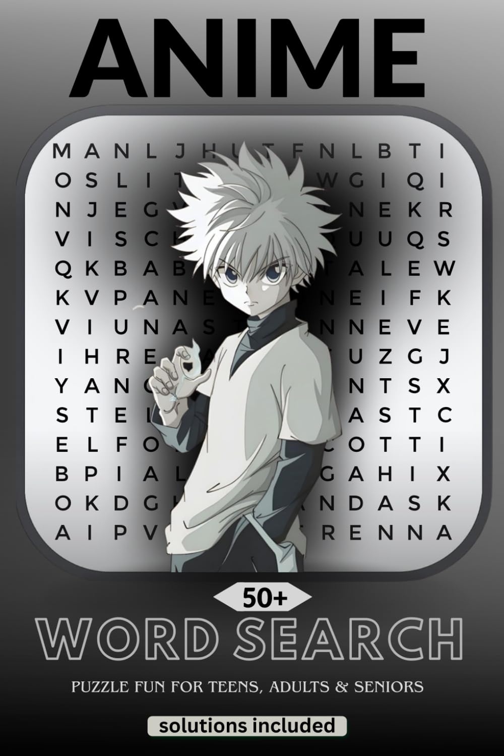 Anime Word Search Book for Adults: 50+ Puzzles for Teens and Adults Featuring Popular Series, Characters, and Manga Tropes