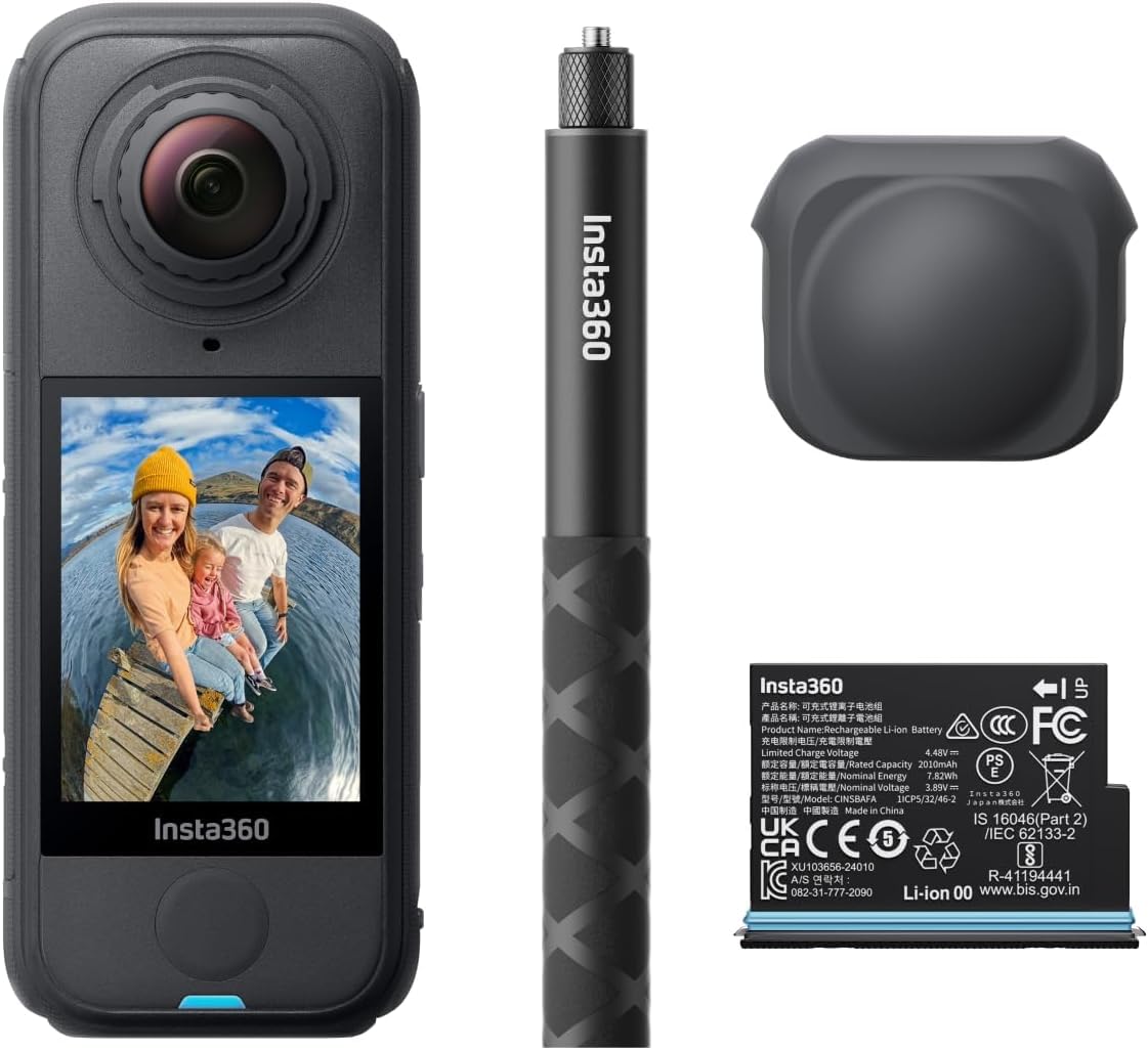 Insta360 X4 Air 8K 360 Camcorder Starter Bundle with 2 Year FlexiCare