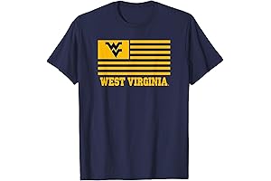 West Virginia Mountaineers Patriotic America Flag T-Shirt