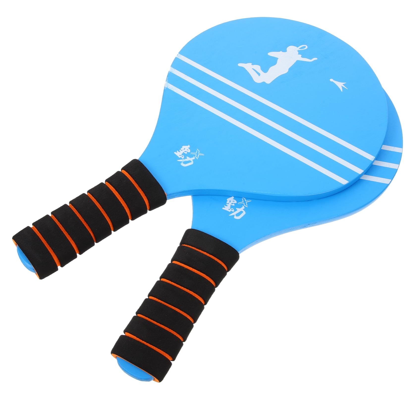 Abaodam Rackets for Badminton 2pcs Wooden Sports Rackets Balls Perfect for Family Outdoor Games