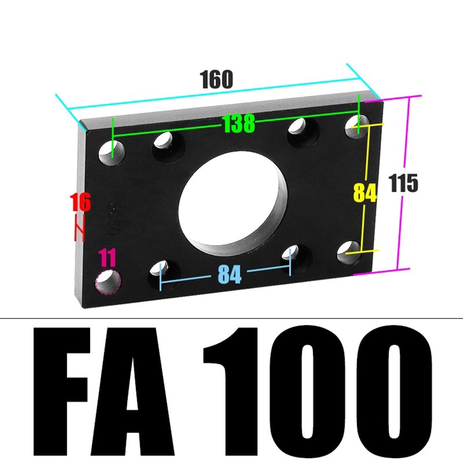 Large Size Cylinder Accessories CA/FA/LB Bore 100mm/125mm/160mm/200mm 1Pcs(FA-100)