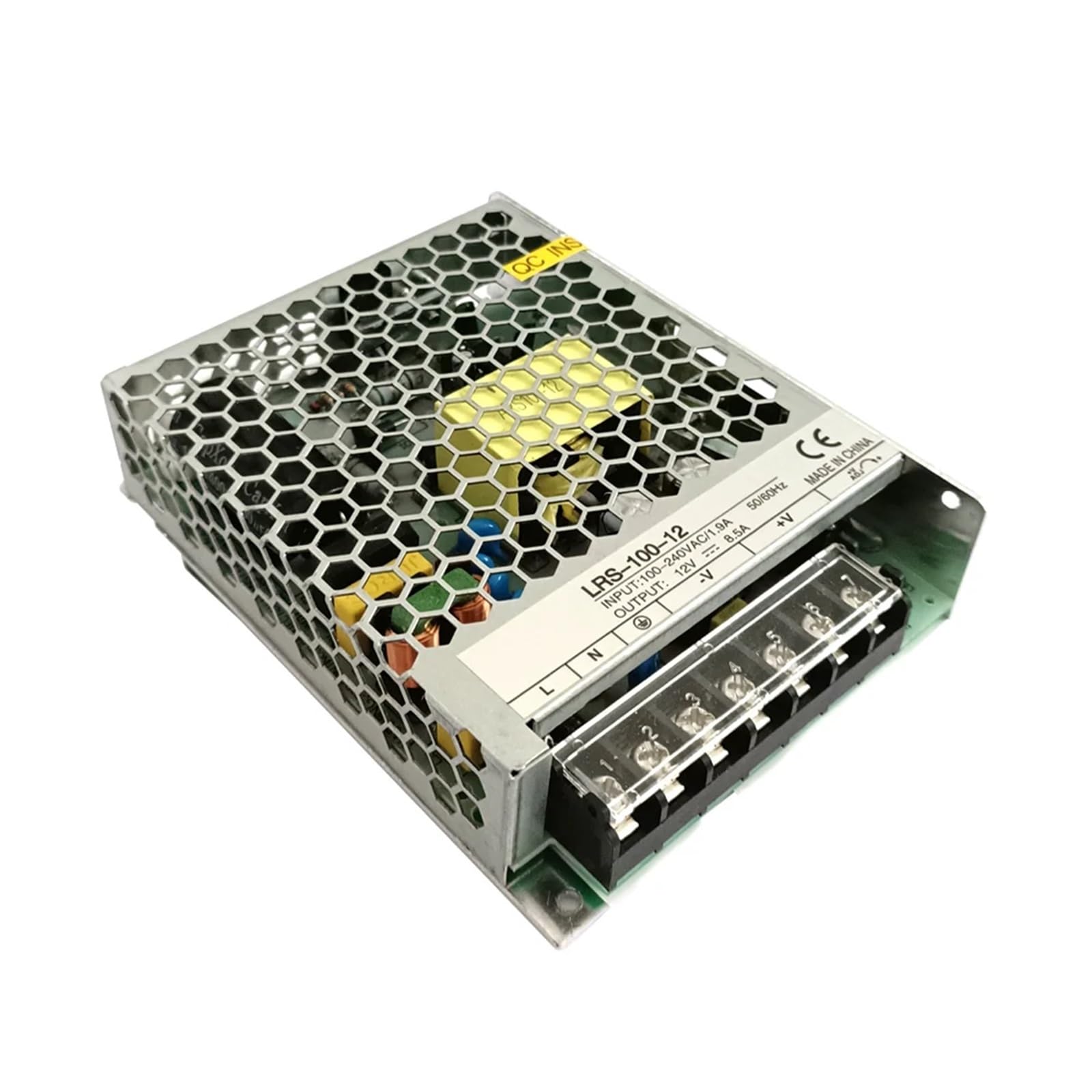 1 pz LRS-100W 120W Alimentatore switching a uscita singola 12V 24V sottile for apparecchiature di automazione di controllo industriale(LRS-120-12V 10A)
