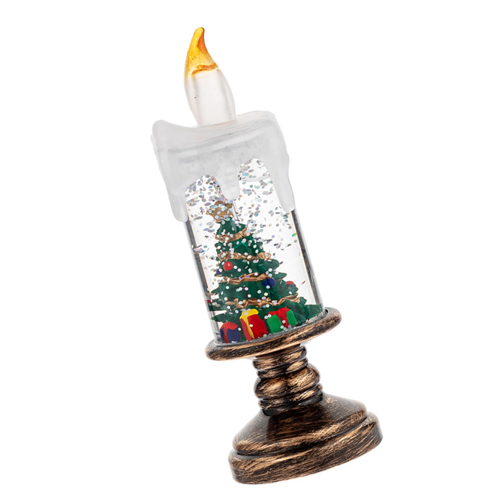 Elnwnnkc Christmas Tree Atmospheres Led Lamp Featuring Drifting Snowflakes Child Friendly Materials Seasonal Homes Accent Floating Snowflakes Holiday Decoration