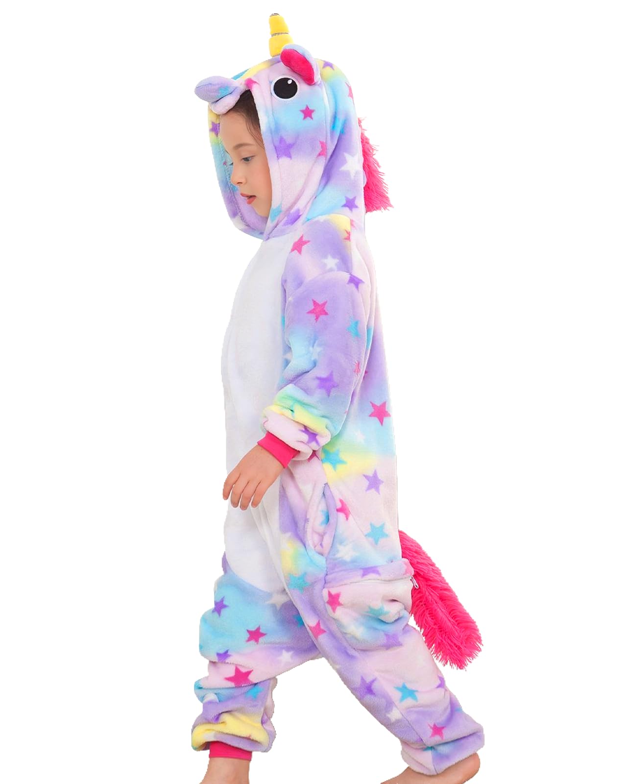 GEEKEO Grenouillères Licorne pour Filles Licorne Onesie Pyjama Combinaison Unisexe Costume Cosplay