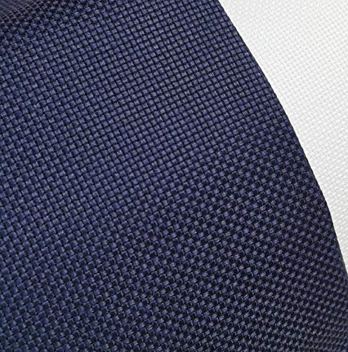 Image of 19 inch x 28 inch 11CT Counted Cotton Aida Cloth Cross Stitch Fabric (Navy Blue)