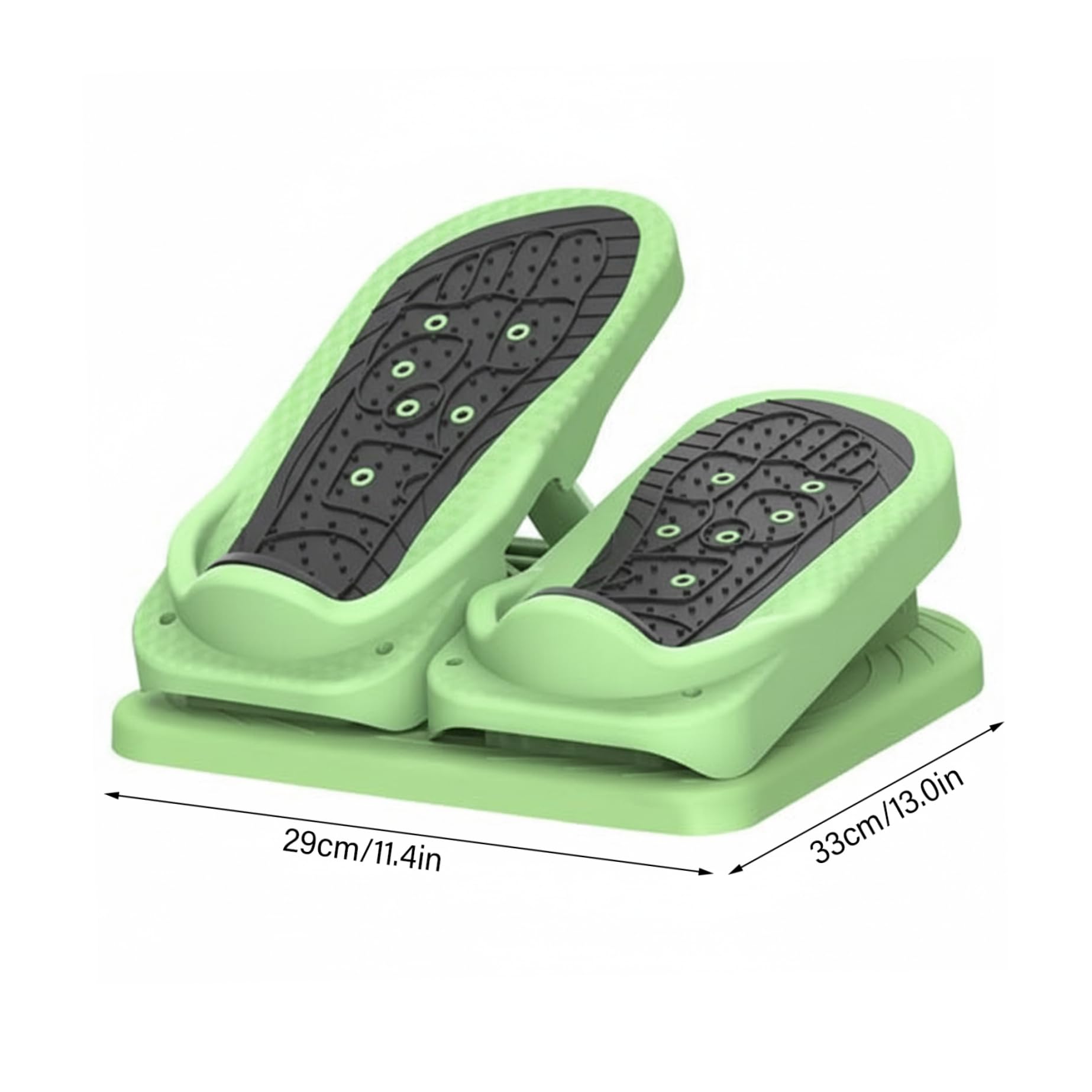 Stepper da scrivania - Mini Stepper Verde Regolabile Mini per Esercizi a casa, Esercizi per Le Gambe stando seduti con Pedali massaggianti Antiscivolo