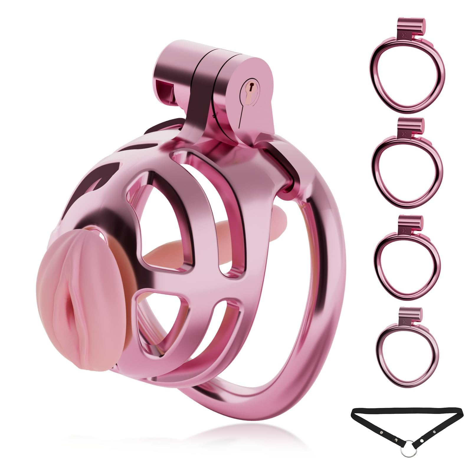 Male Chastity Cage - Plastic Cock Cage Chastity Device BDSM Sex Toy for Man