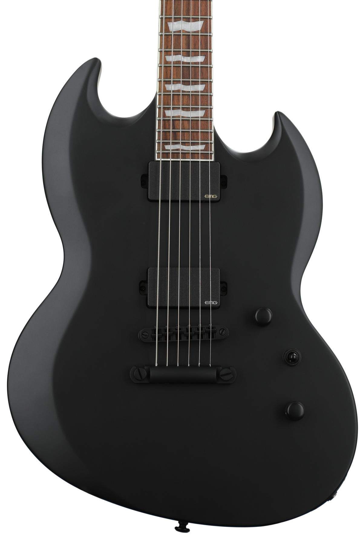 Amazon.com: ESP LTD Viper-400 Baritone - Black Satin : Musical