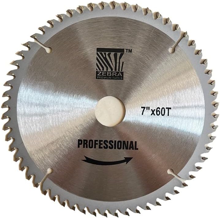 Zebra Premium Tools ZW07 7 Inch Wood Cutting Circular TCT Blade (60