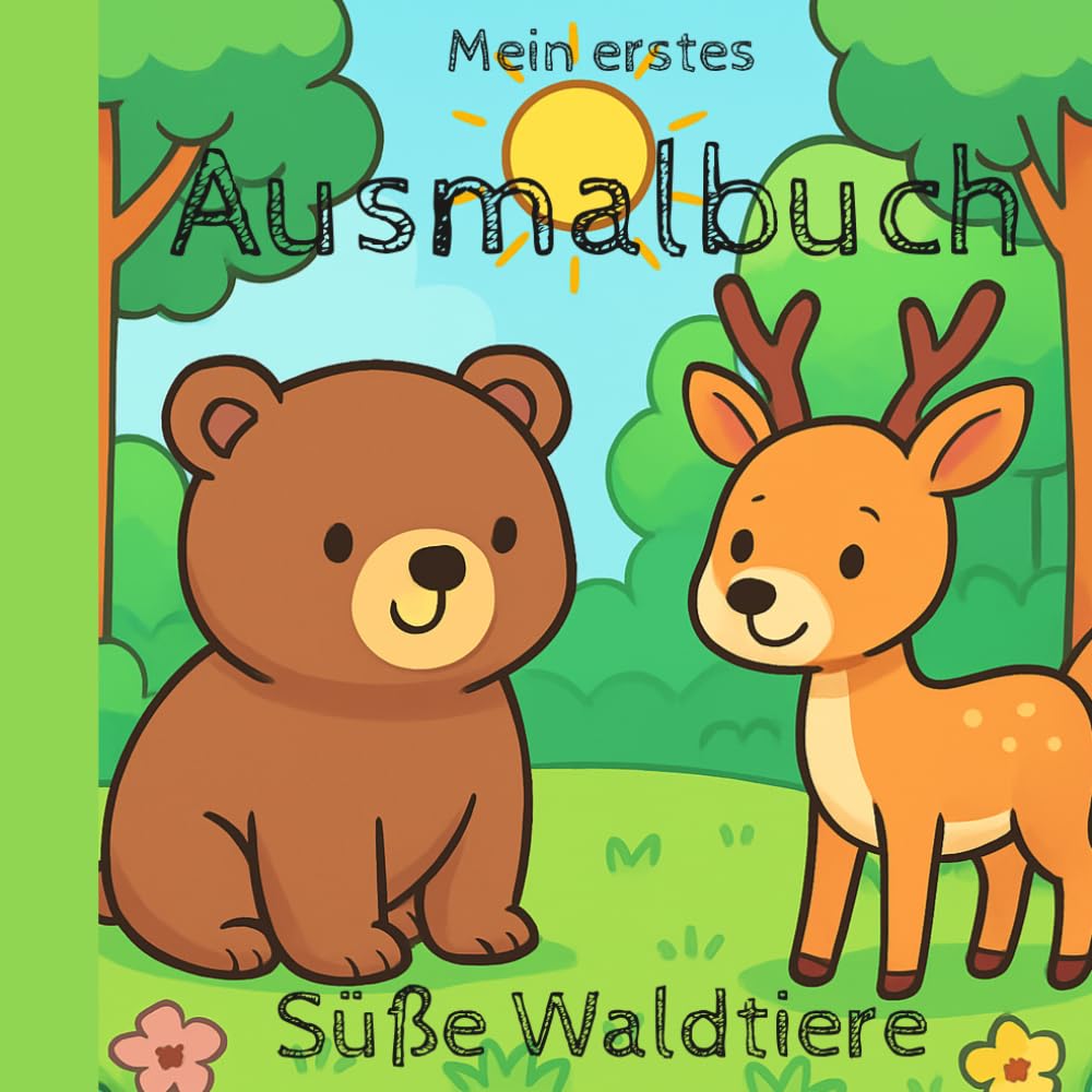 Mein erstes Ausmalbuch: Süße Waldtiere